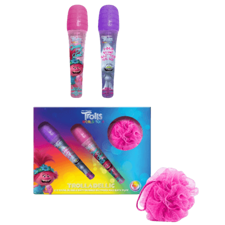 Trolls World Tour Bubble Bath & Bath Puff Set – 100 ml