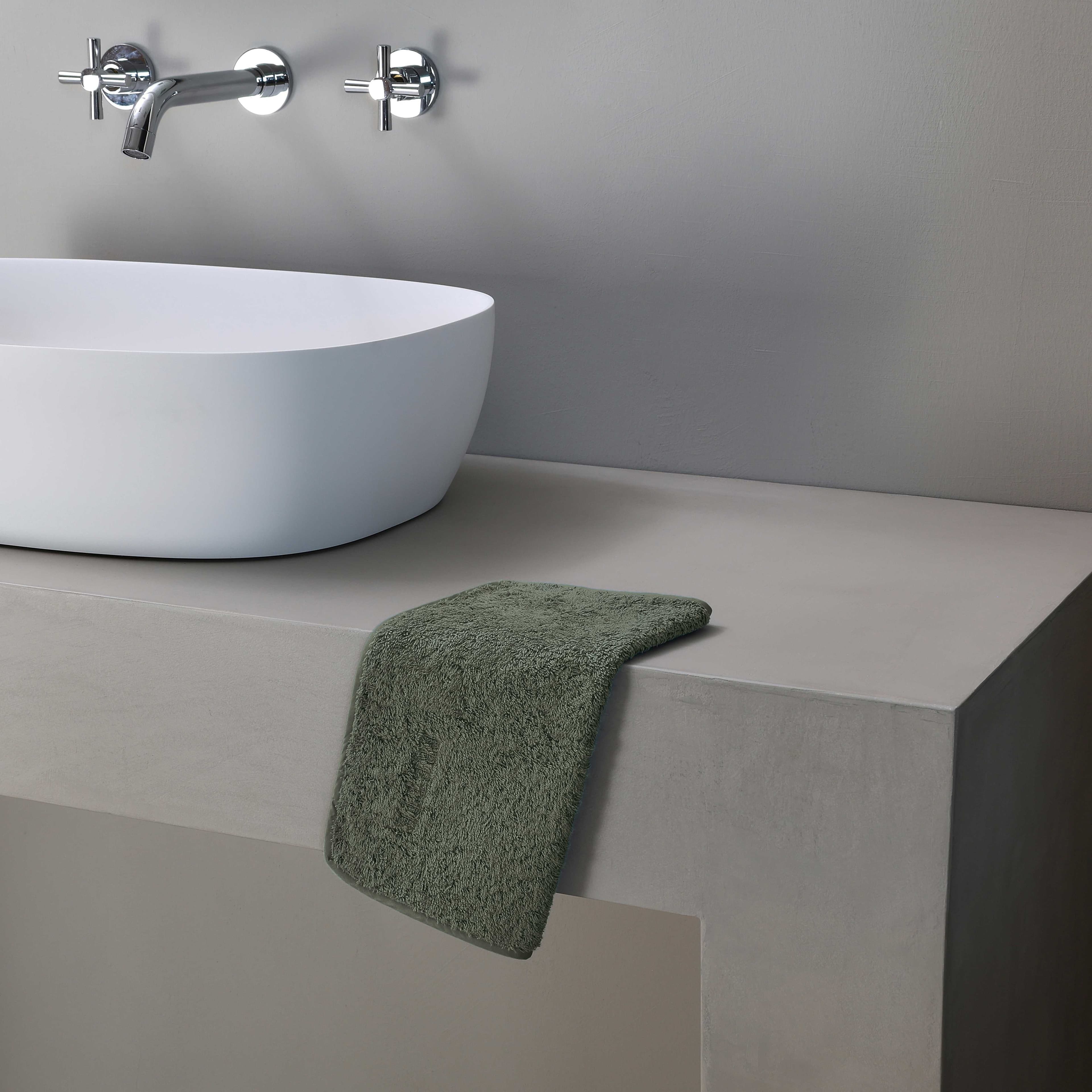 Frette Unito Lavetta in Verdigris, Cotone | Made in Italy