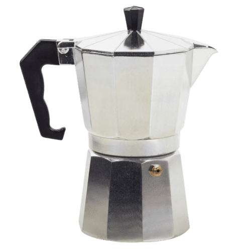 Aluminium 6 Cups Stovetop Espresso Coffee Maker - 300 ml