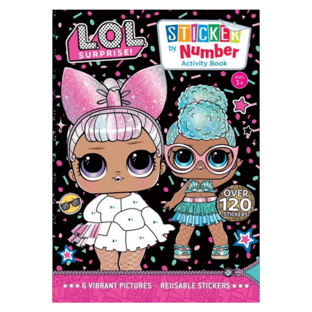 LOL Surprise Sticker by Number Activity Book