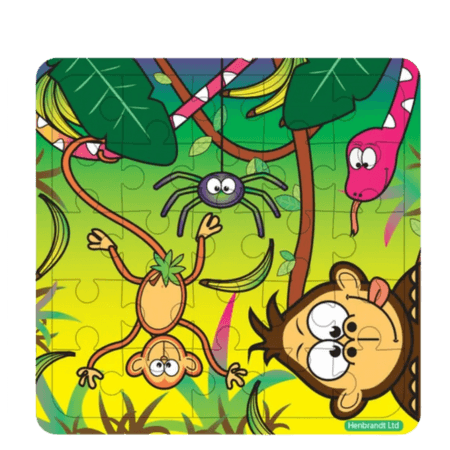 Fun Toys Jungle Jigsaw Wooden Puzzle Assorted 13 x 12 cm – 1 Pc