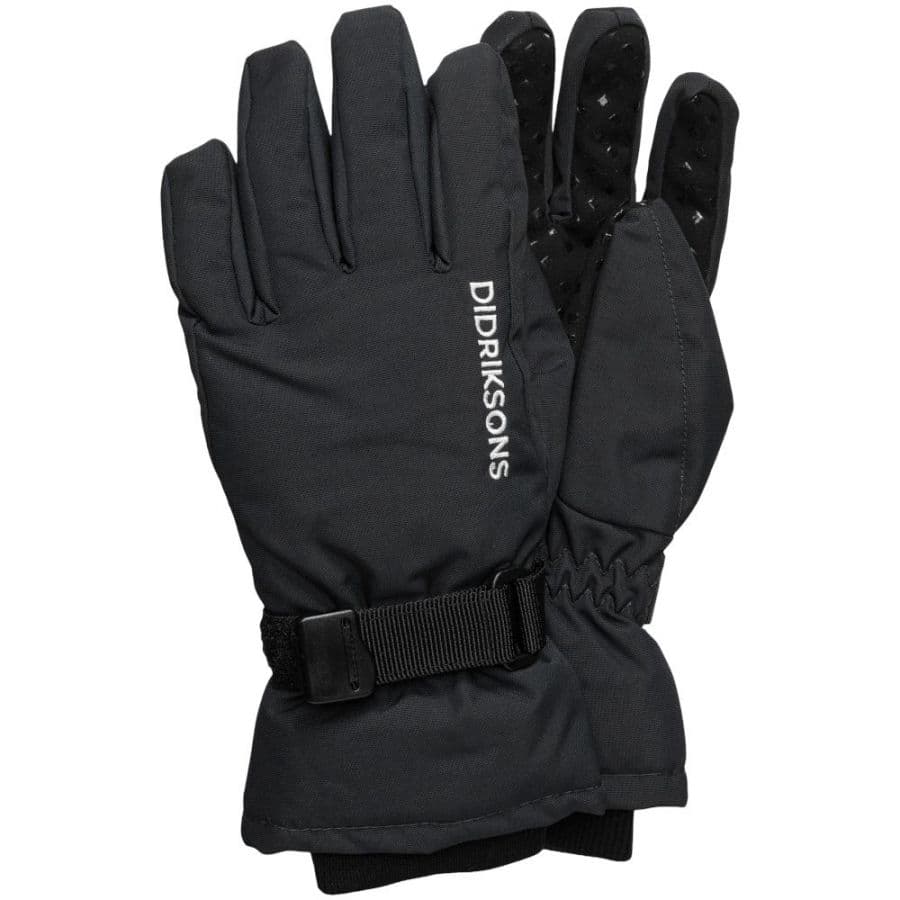 Didriksons Biggles, ski gloves, junior, black