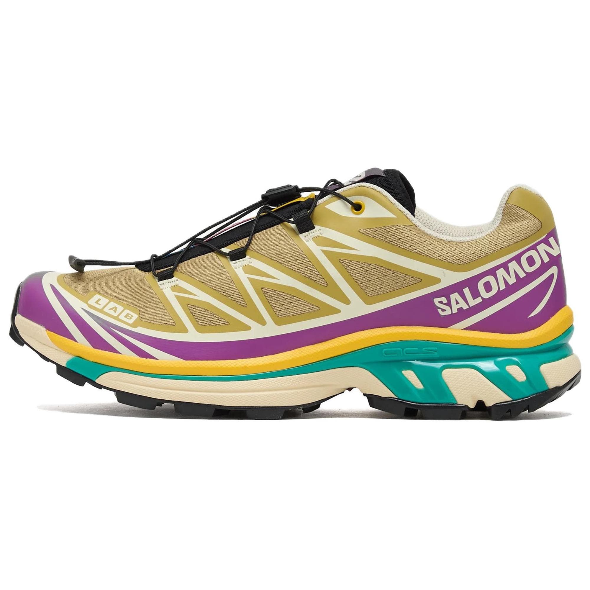 SALOMON XT 6 Low top Mountaineering Hiking Shoes Unisex Brown Yellow 478865 cm