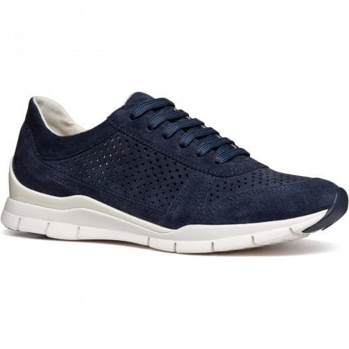 Geox Womens/Ladies Sukie Suede Trainers cm light grey