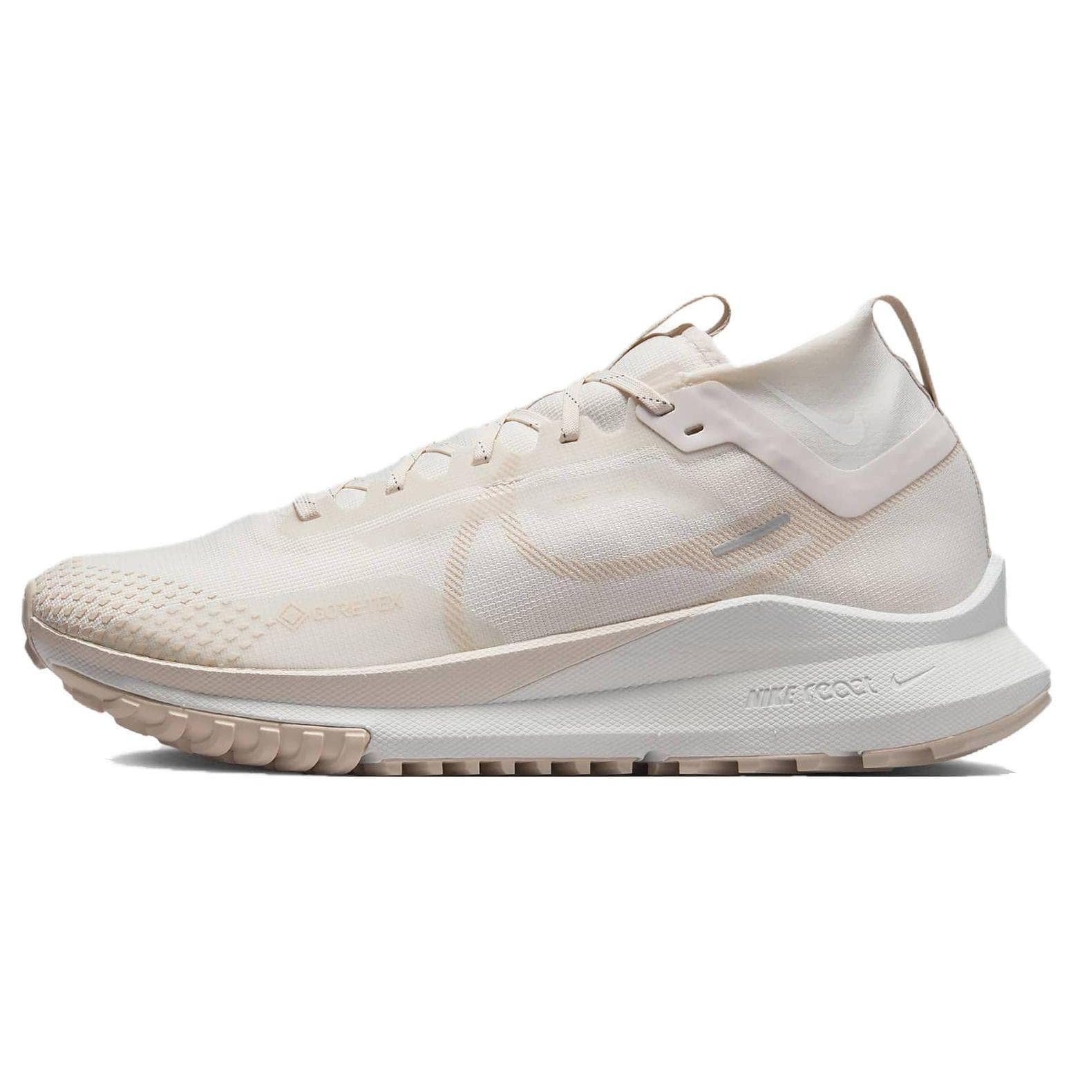 Nike React Pegasus Trail 4 GORE-TEX Phantom Light Orewood Brown Unisex Sneakers Cream Summit-White DJ7926-007 cm