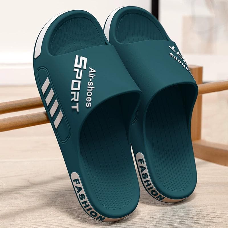 Anti-odor Slippers Men Summer Large Size New Cool Slippers Widened Non-slip Sports Men's Shoes cm green