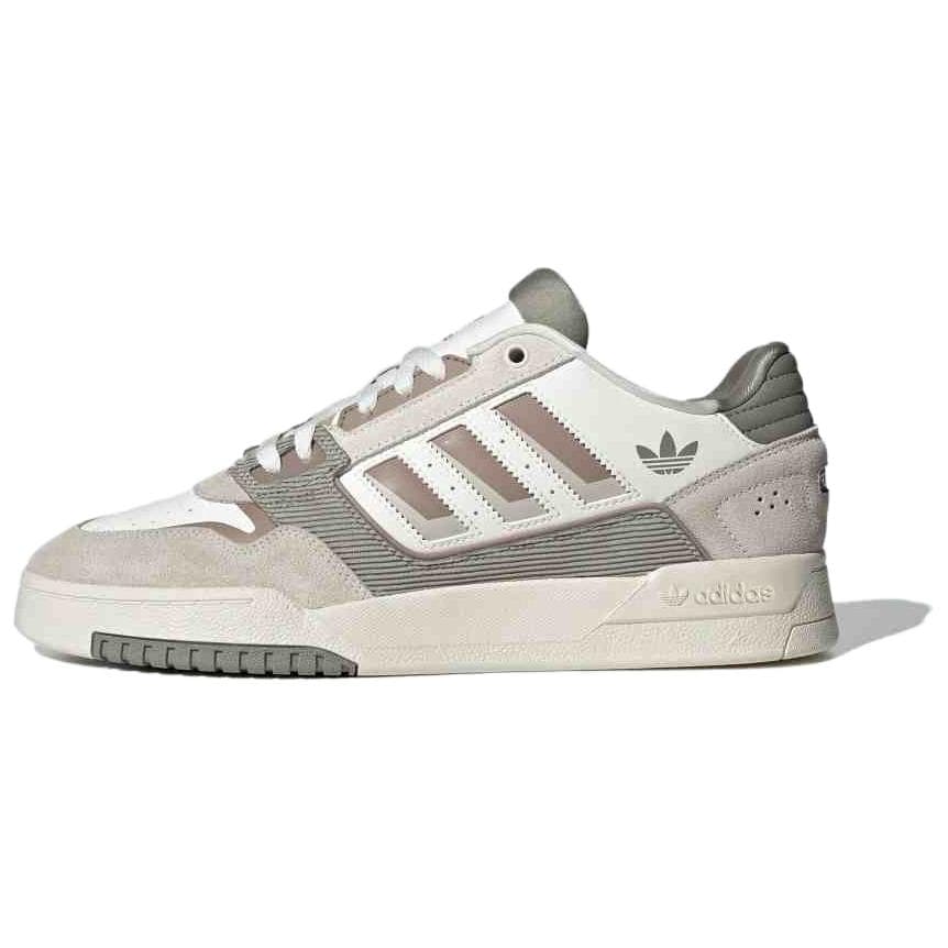 Adidas Originals Drop Step 2.0 Comfortable Versatile Non-Slip Durable Low-Top Skate Shoes Unisex Sneakers White Brown JP9971 cm