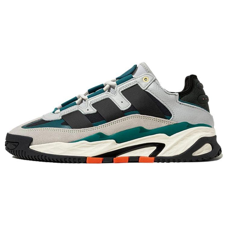 Adidas Originals Niteball Fabric Leather Casual Sports Durable Low-Top Lifestyle Shoes Unisex sneakers Gray Green ID4086 cm