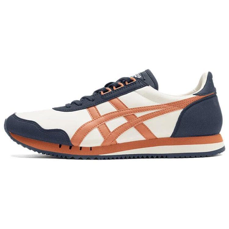 Onitsuka Tiger Dualio Mesh Synthetic Leather Casual Comfortable Shock Absorbing Durable Lightweight Low Top Lifestyle Shoes 1183B545-101 cm