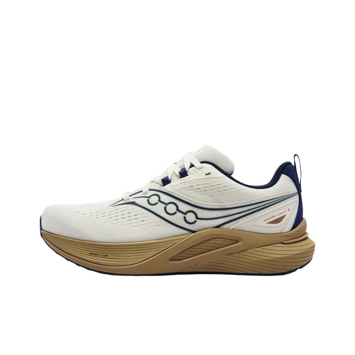 Saucony Tempus 3 Waterproof Versatile Comfortable Supportive Rebound Running Shoes Unisex Running Shoes Beige S28270-1 cm