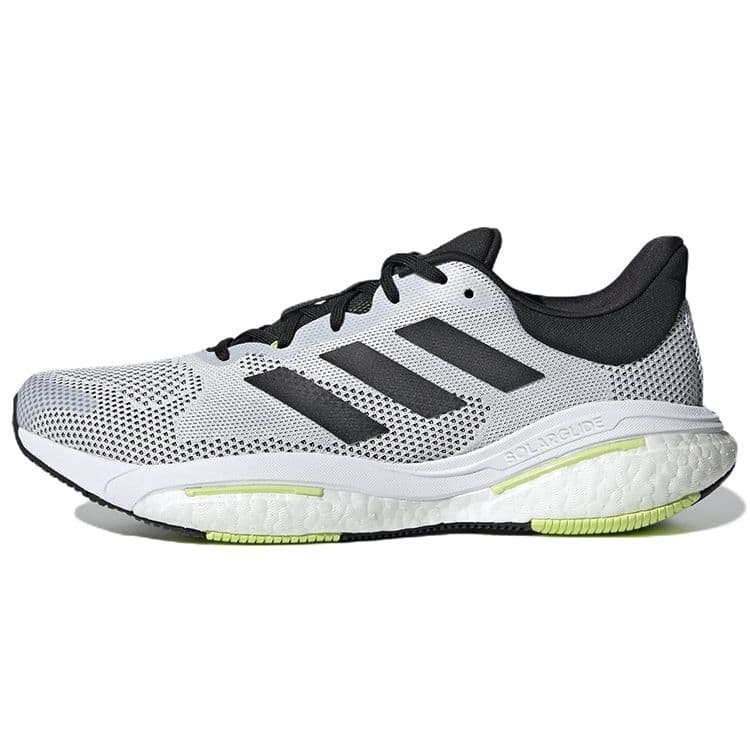Adidas SolarGlide 5 White Pulse Lime Men Sneakers Cloud-White Core-Black GX5472 cm