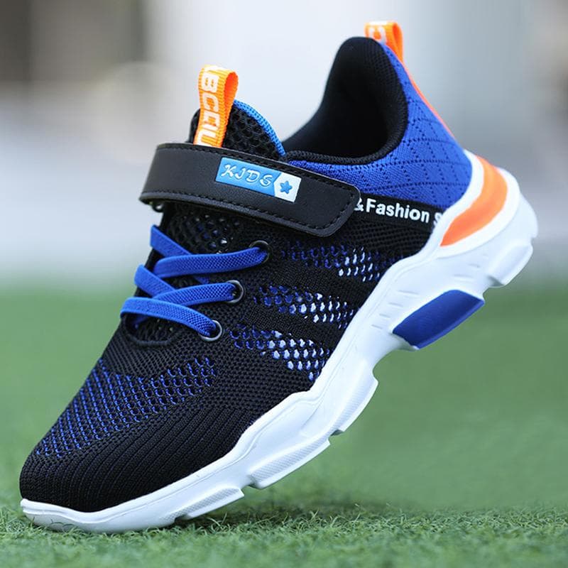 Children's Anti Slip Wear-resistant Fashionable Low Cut Outdoor Flying Woven Sports and Leisure Shoes cm black/yellow