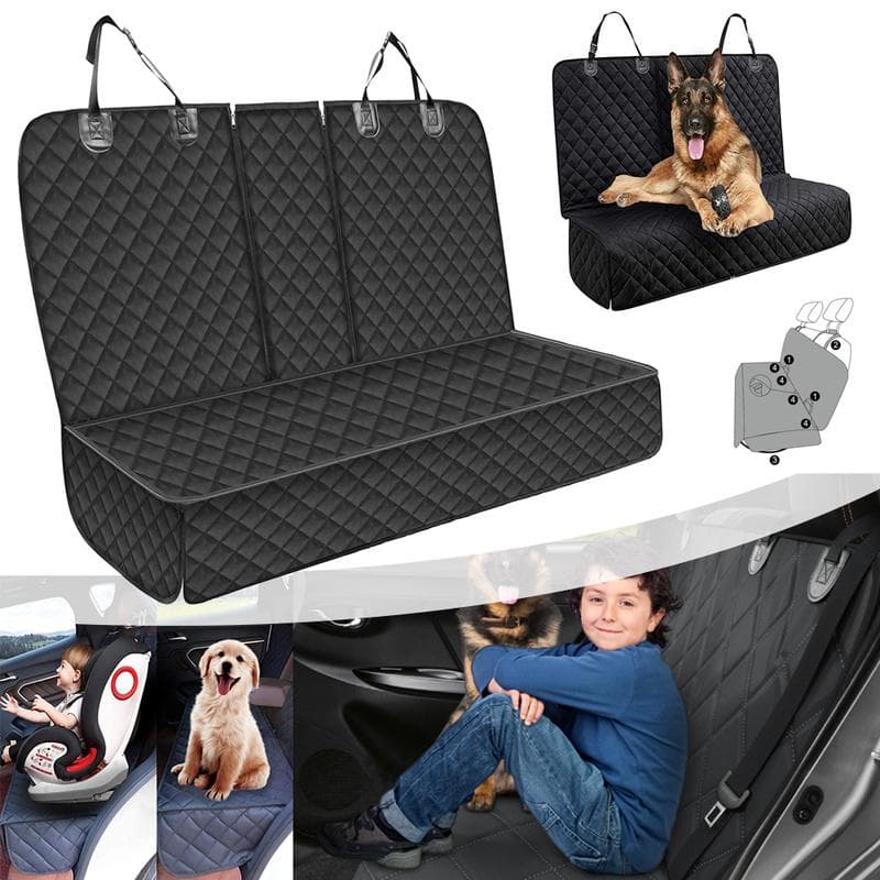 SUV Pet Car Seat Cover Waterproof Dog Safety Protector Mat Rear Back Seat Blanket black