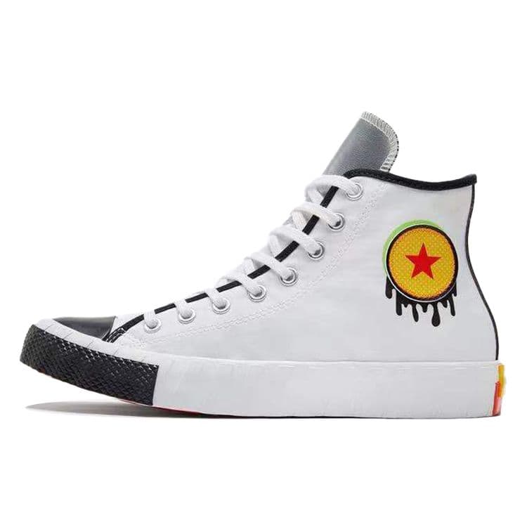 Converse Pop Art Unt1tl3d High Top Canvas Sneakers Unisex Sneakers White Black Yellow 171734C cm