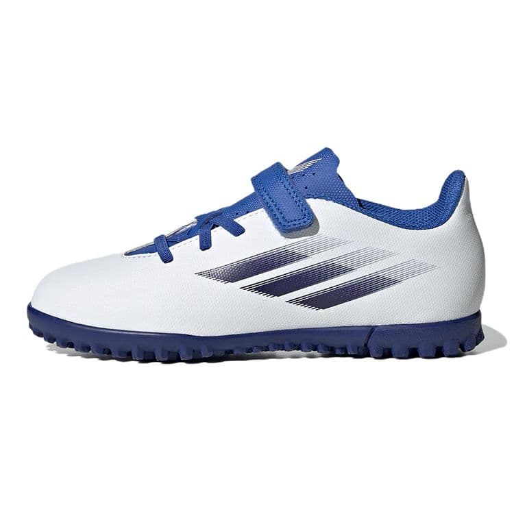 Adidas X Speedflow.4 Tf/Ag Comfortable Casual Durable Low-Top Kids Football Shoes Kids Football Shoes White Blue GW7523 cm