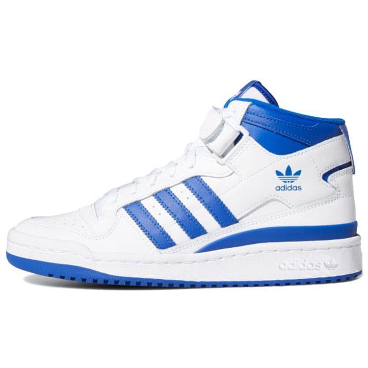 adidas Forum Mid White Royal Blue Women Sneakers Cloud-White G57985 cm