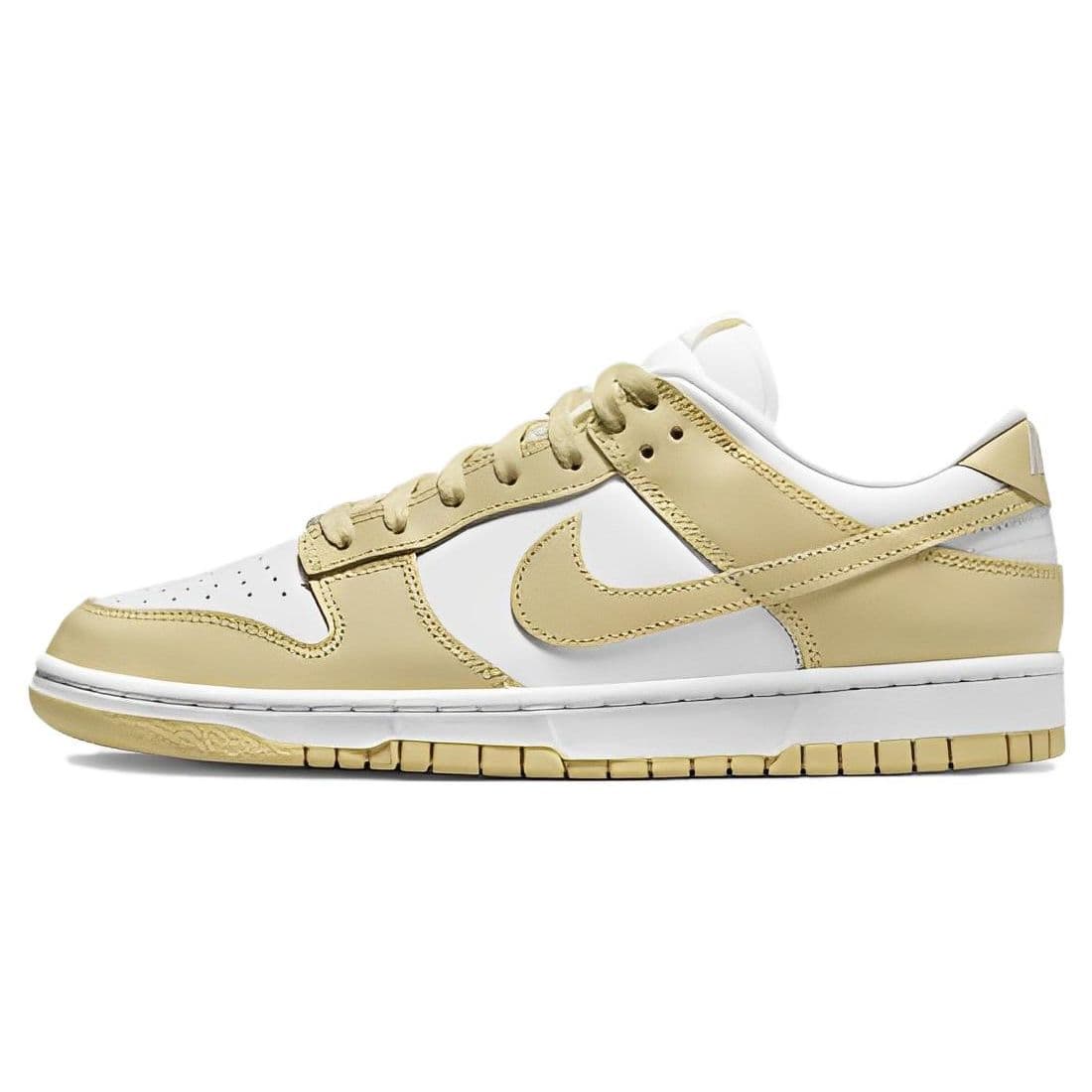Nike Dunk Low Team Gold Men Sneakers Yellow White Wolf-Grey DV0833-100 cm
