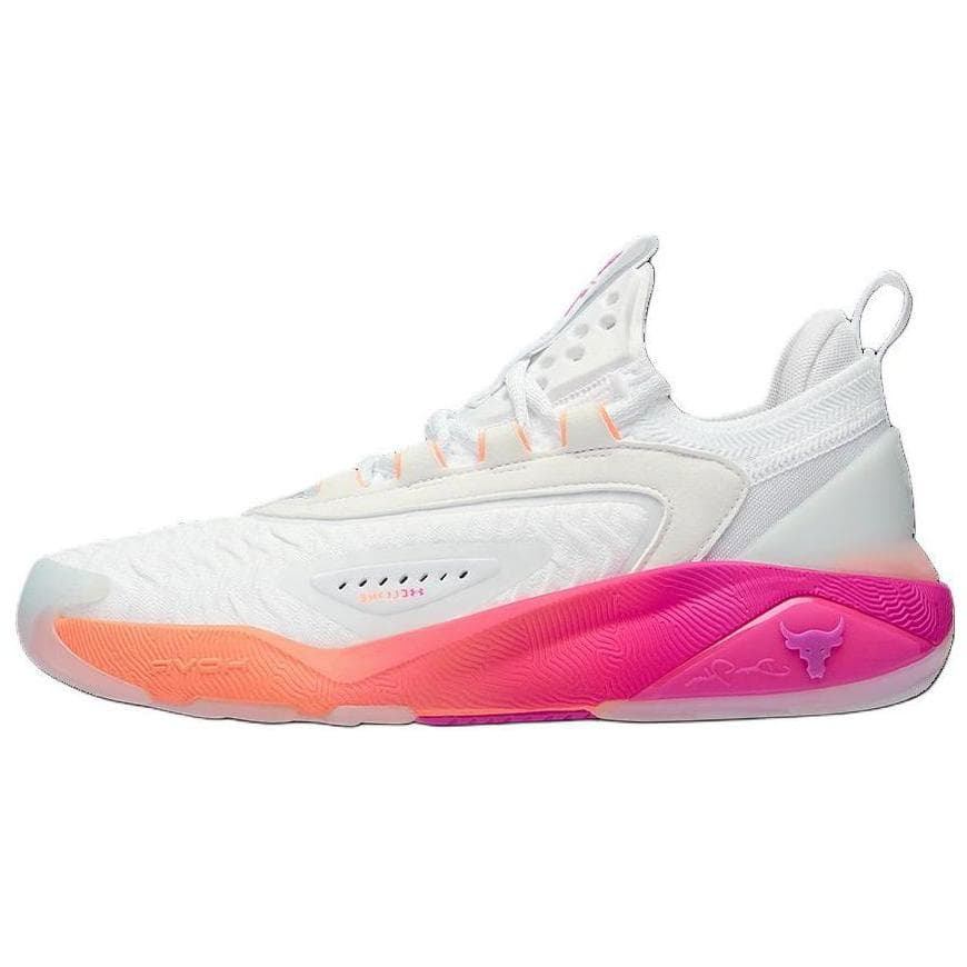 Under Armour Project Rock 7 White Vivid Magenta Women Sneakers 3027601-101 cm