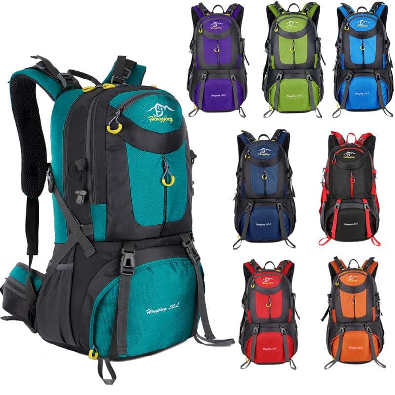 40L 50L 60L Travel Backpack Waterproof Nylon Men Women Hiking Bag Backpacks Travel Rucksack Camping Backpack green
