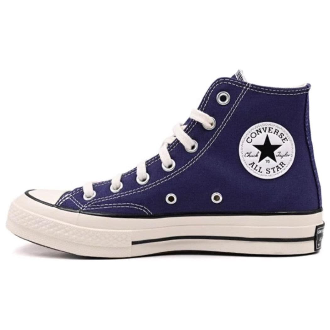 Converse Chuck 70 Vintage Canvas High Uncharted Waters Unisex Sneakers Blue Egret Black A04589C cm