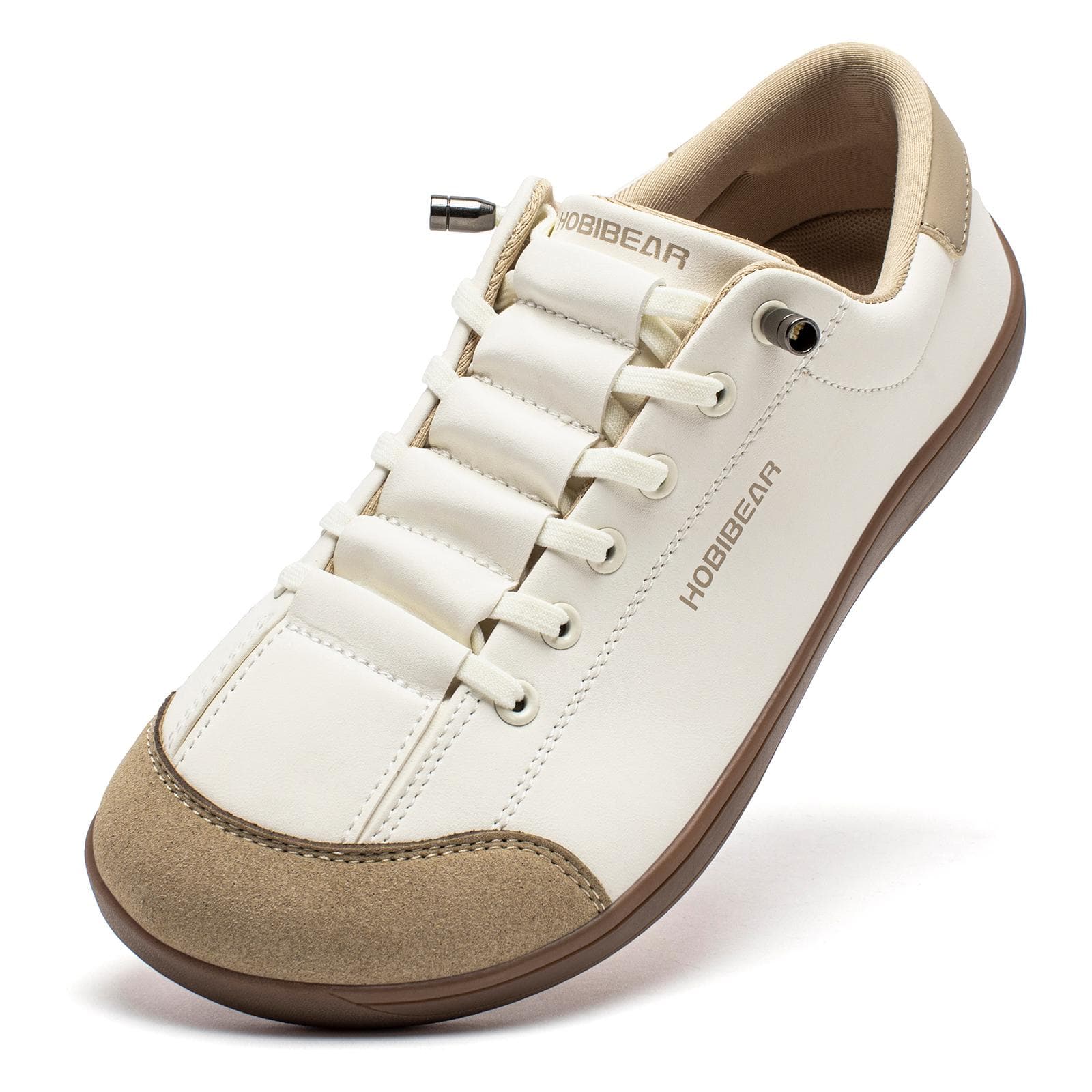 Unisex Barefoot Wide Toe Shoes Women Men Artificial Leather Minimalist Sneakers Adjustable Slip On Walking Shoes cm