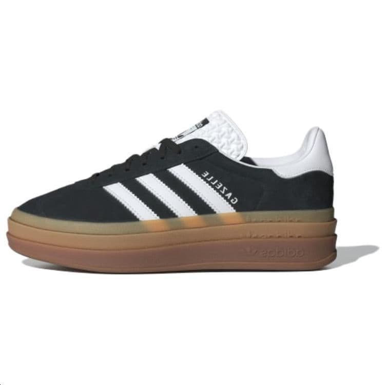 adidas Gazelle Bold Black Gum Women Sneakers Core-Black Footwear-White IE0876 cm