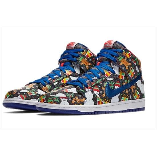 Nike Concepts x SB Dunk Pro 2017 High Ugly Christmas Sweater 881758-446 43 blue