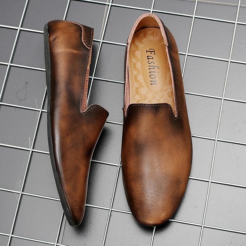 Leather Crocodile Men's Loafers Low Top Leather Shoes Casual Men's Boat Shoes Cross Border Large Men's Shoes Large Men Flat Shoe cm