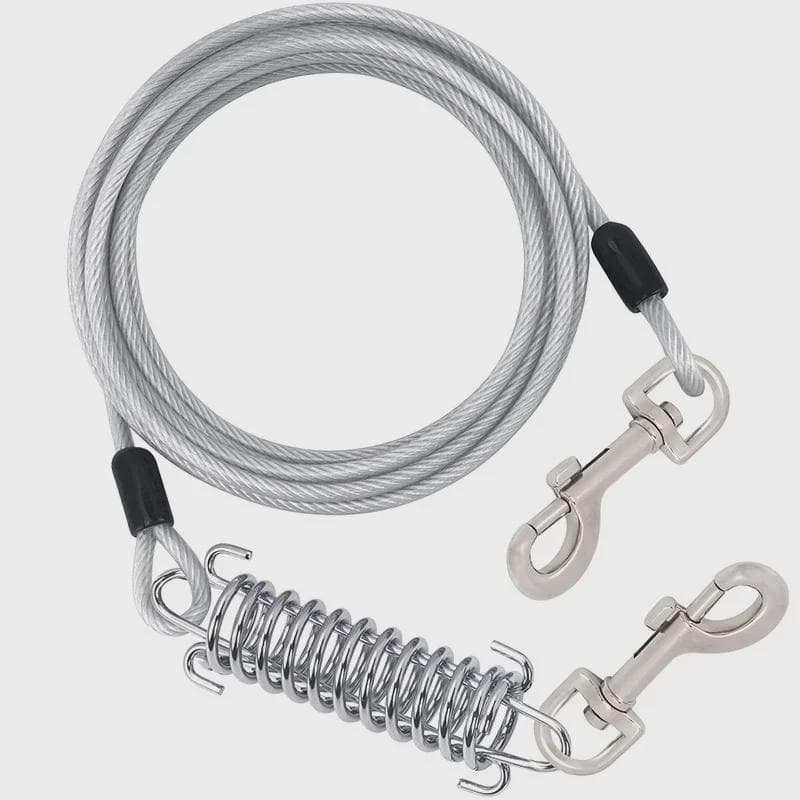 Dog Leash: 3m, 5m, or 10m Steel Anti-Bite Dirt-Resistant Outdoor Chain