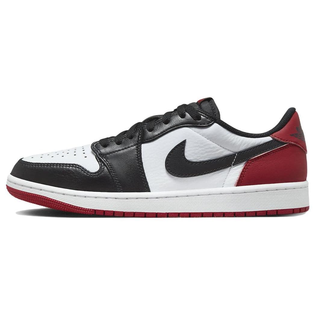 Air Jordan 1 Retro Low OG Black Toe Unisex Sneakers White Varsity-Red CZ0790-106 cm