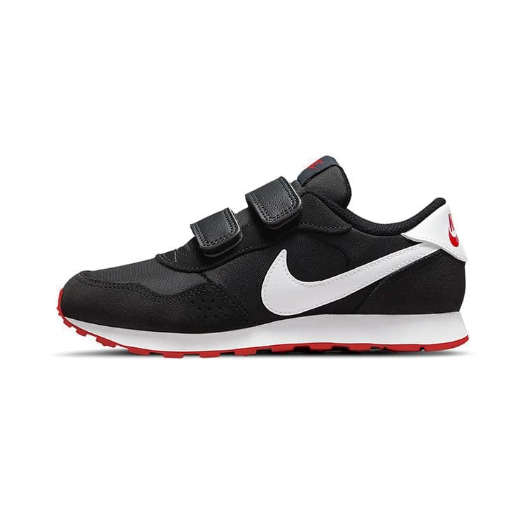 Nike MD Valiant PS Bred Kids Sneakers Black Dark-Smoke-Grey University-Red CN8559-016 cm