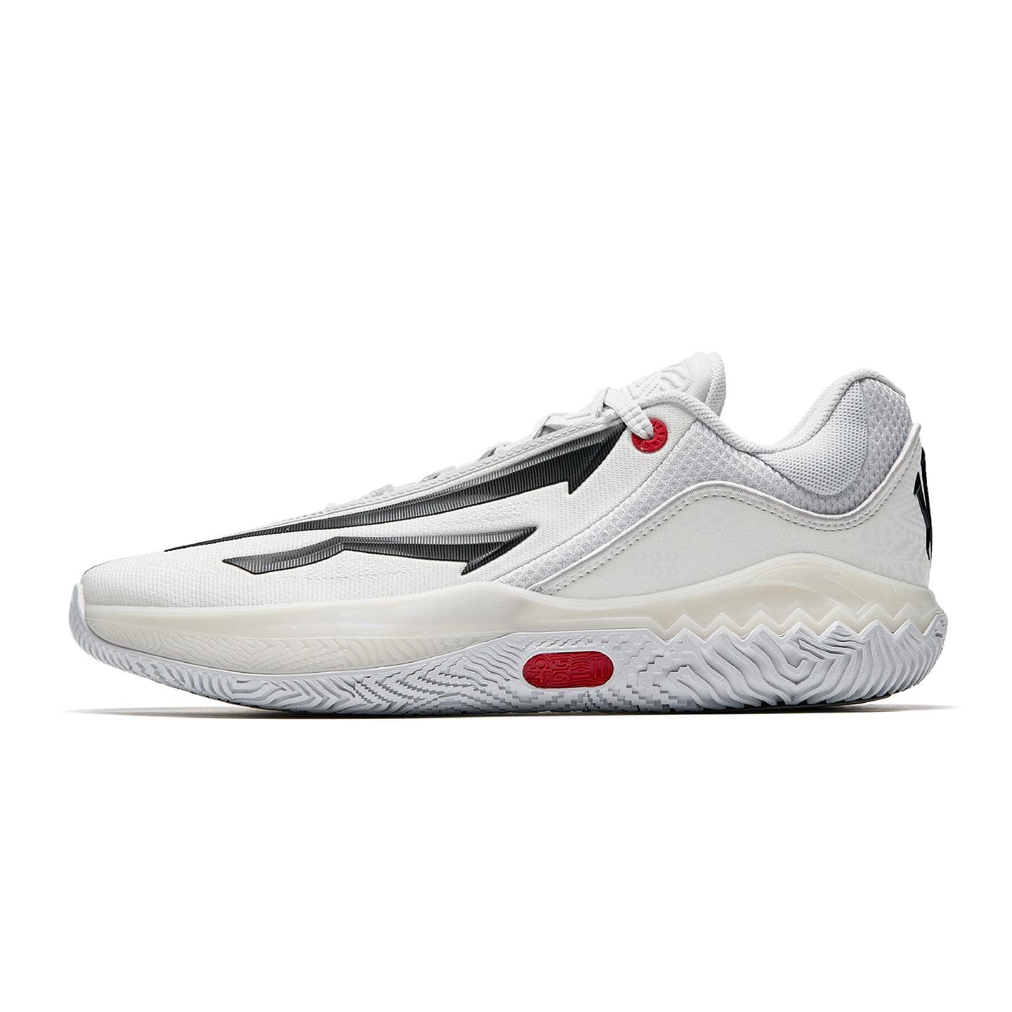 Anta Kai Speed 2 Taiji X-Type Nylon Shock Absorbing Wear-Resistant Non-Slip Low-Top Basketball Shoes Men sneaker Black White 912541102-1 cm