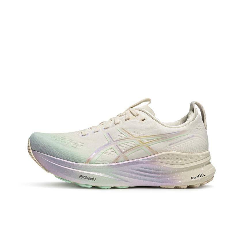Asics Gel-Kayano 32 Comfortable Versatile Durable Support Low-Top Running Shoes Women sneaker White Green 1012B950-100 cm