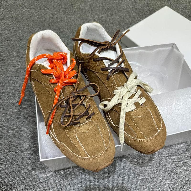 Pure Original NB530 German Training Collaboration: Forrest Gump Breathable Retro Casual Sports Shoes for Couples cm dark brown
