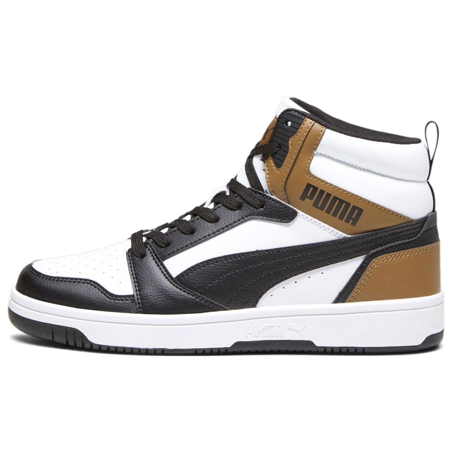 Puma Rebound V6 Comfortable Versatile High-Top Sneakers Unisex Sneakers Black Brown 392326-09 cm