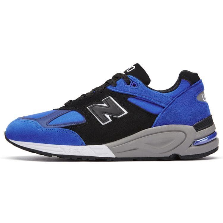 New Balance 990v2 Made in USA Blue Suede Men Sneakers Black M990PL2 cm