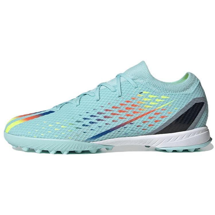 Adidas X Speedportal.3 TF Al Rihla Pack - Clear Aqua Unisex Sneakers Blue Power-Blue Solar-Yellow GW8485 cm