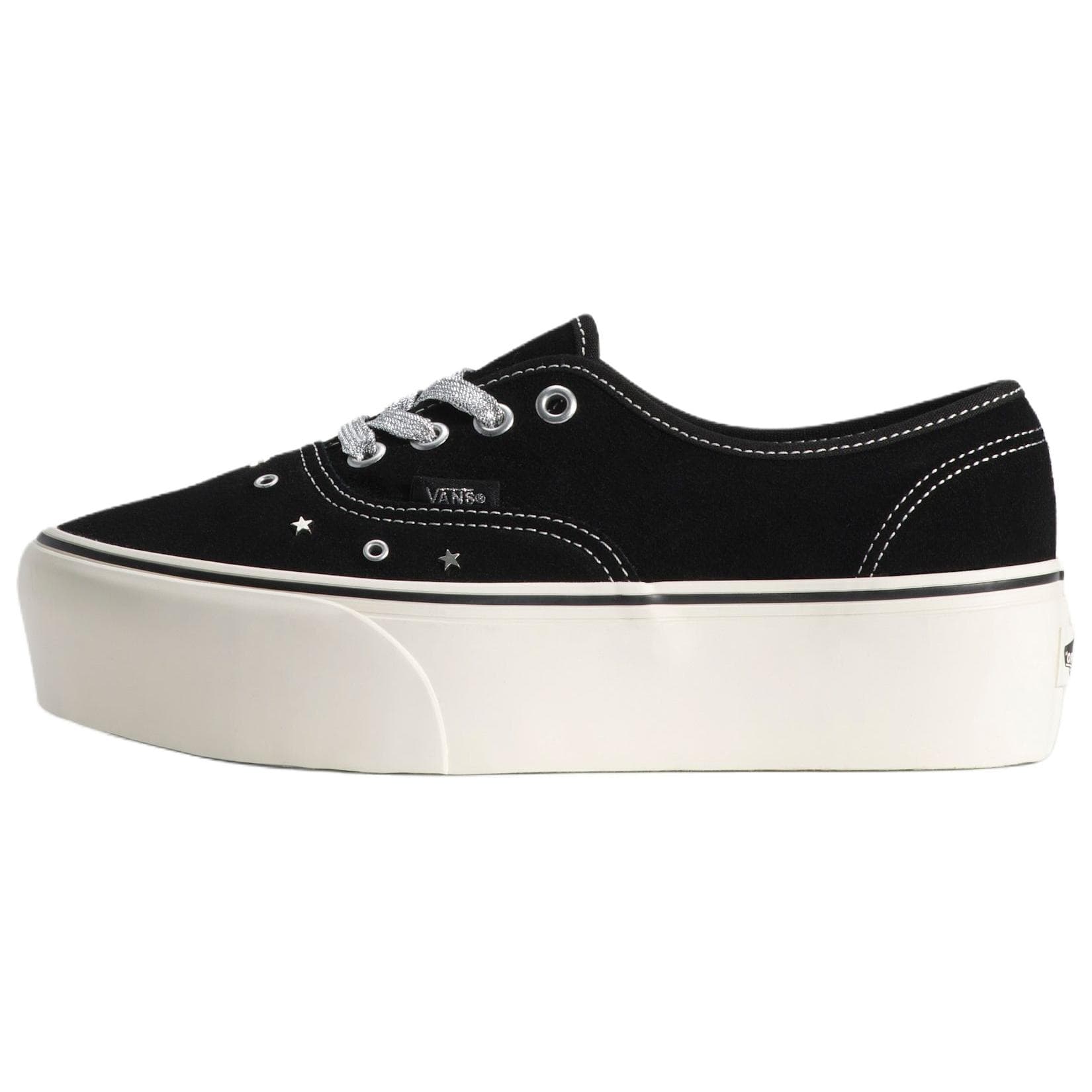 Vans Authentic Platform Comfortable Fit Low-Top Skate Shoes Unisex sneaker Black VN000CN0BLA cm