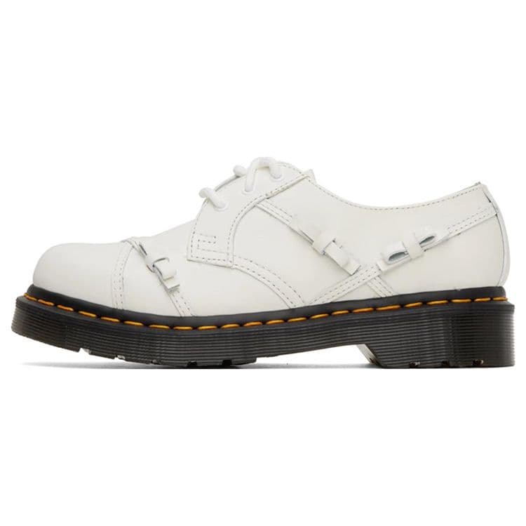Dr. Martens 1461 Leather Embellished Bow Casual Shoes Women Shoes White 27852100 cm