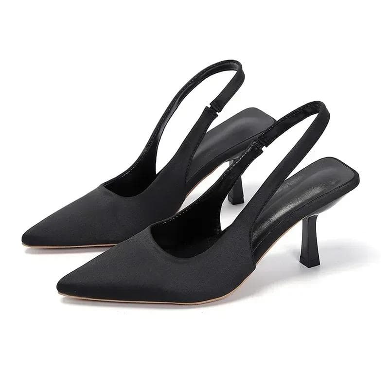 Women Rhinestone High Heels Woman Pumps Heeled Sandals Fashion Female Stiletto Slingback Pointe Weddings Bridal 35-43 cm purple