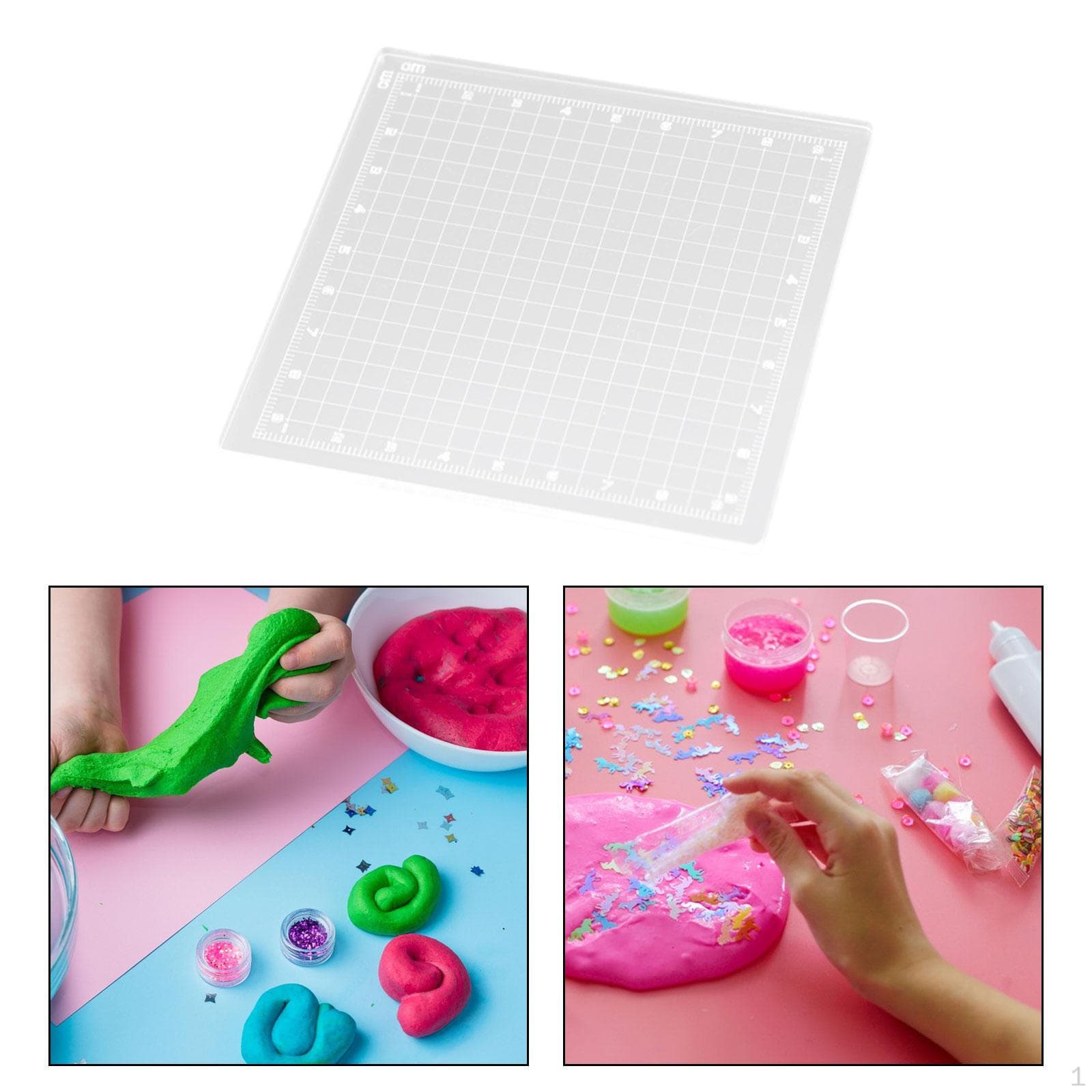 Clay Board Crafting Mat Transparent Pottery Tool DIY Model Polymer Backing