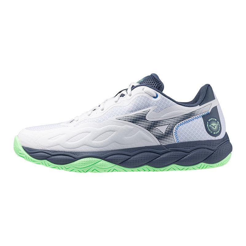 Mizuno Wave Enforce Court Comfortable Shock Absorption Durable Support Low Top Tennis Shoes Unisex sneaker White 61GA243237 cm