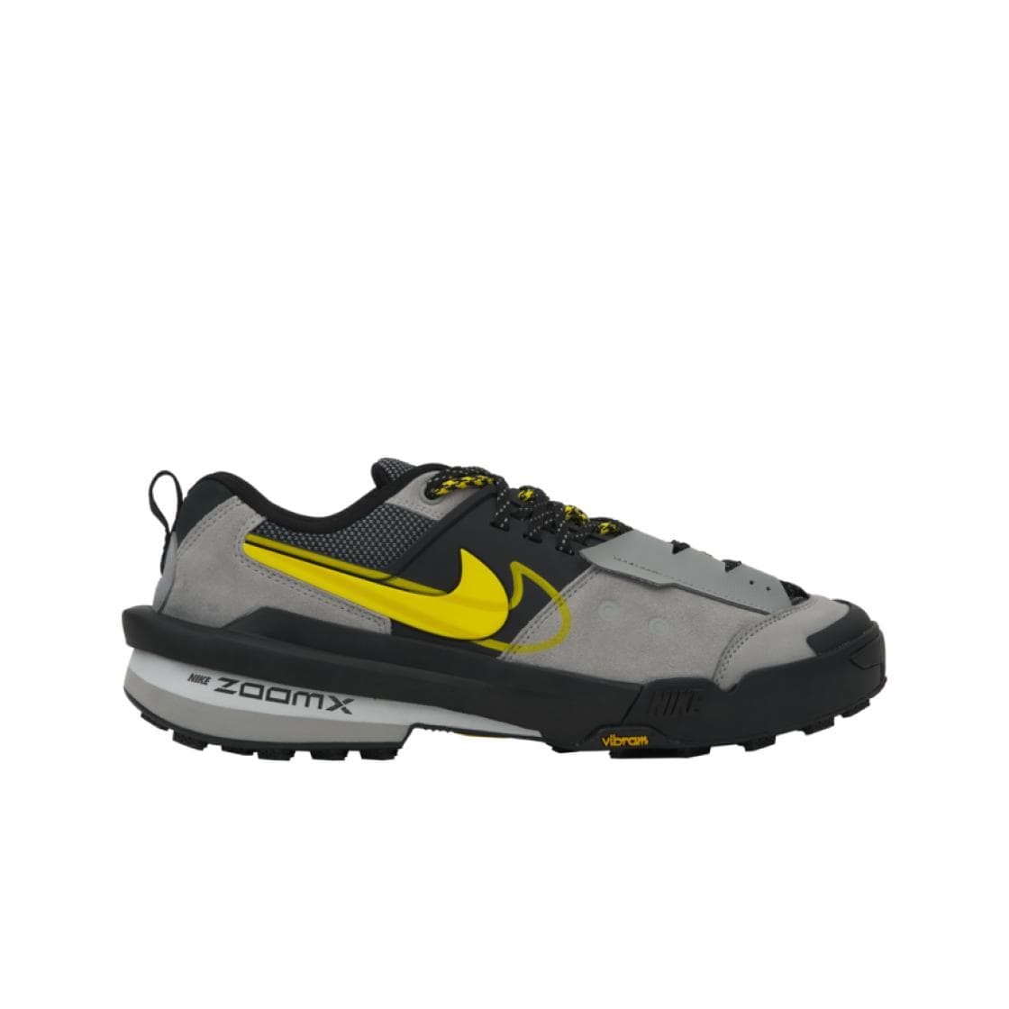 sacai x Nike Zegamadome Matte Silver Tour Yellow Unisex Sneakers Grey Black HQ8618-002 cm