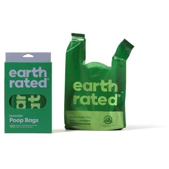 Earth Rated poo bags unscented with tie handles 120 pcs.