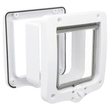 Trixie 4-Way Pet Door with Tunnel 20x22cm white