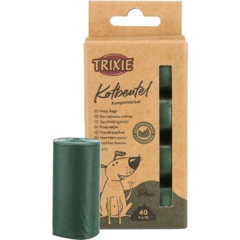 Trixie compostable dog waste bags, 4 rolls x 10 bags