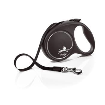 Flexi black design strap black L, 5 m, 50 kg