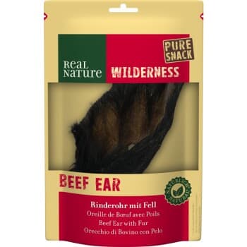 REAL NATURE WILDERNESS beef ear with fur 1 piece
