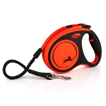 Flexi XTREME retractable leash orange/ black M, 5 m