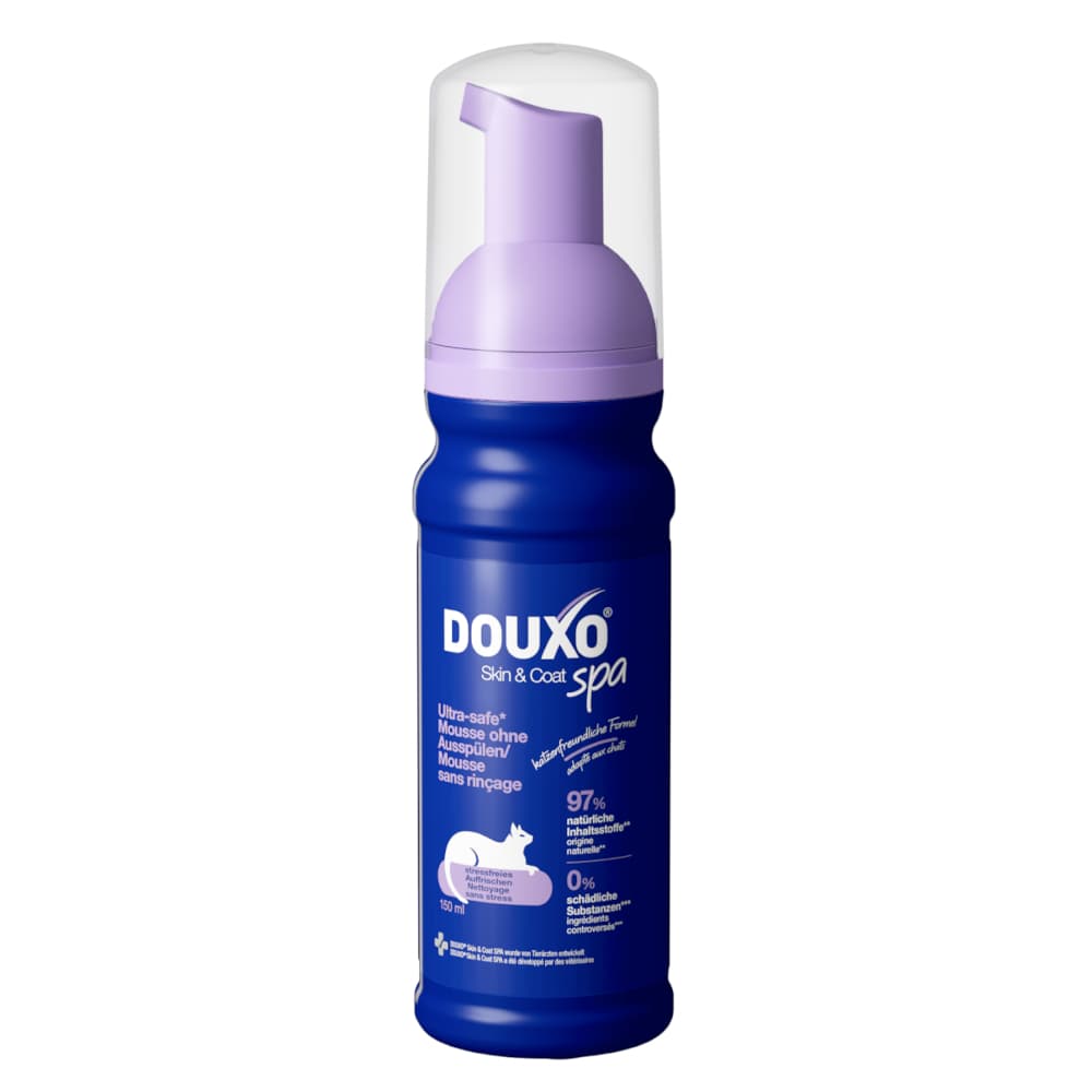 DOUXO Spa Skin & Coat Dry Shampoo for Cats - 150ml